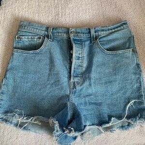 Levi's Light Blue Jean Shorts